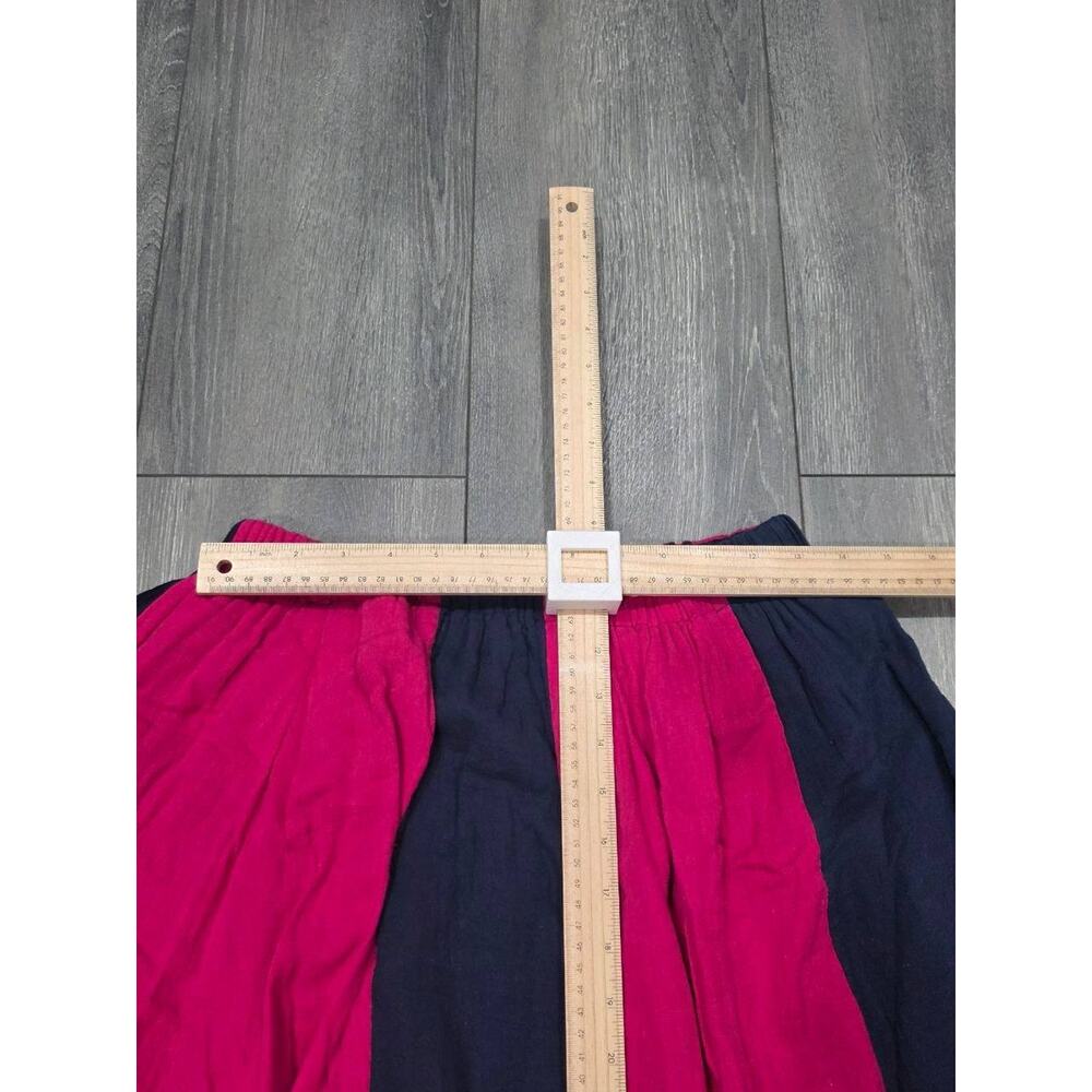 Boho skirt layered elastic gauze cotton embroidered maxi Episode Large A004294 - Picture 4 of 7